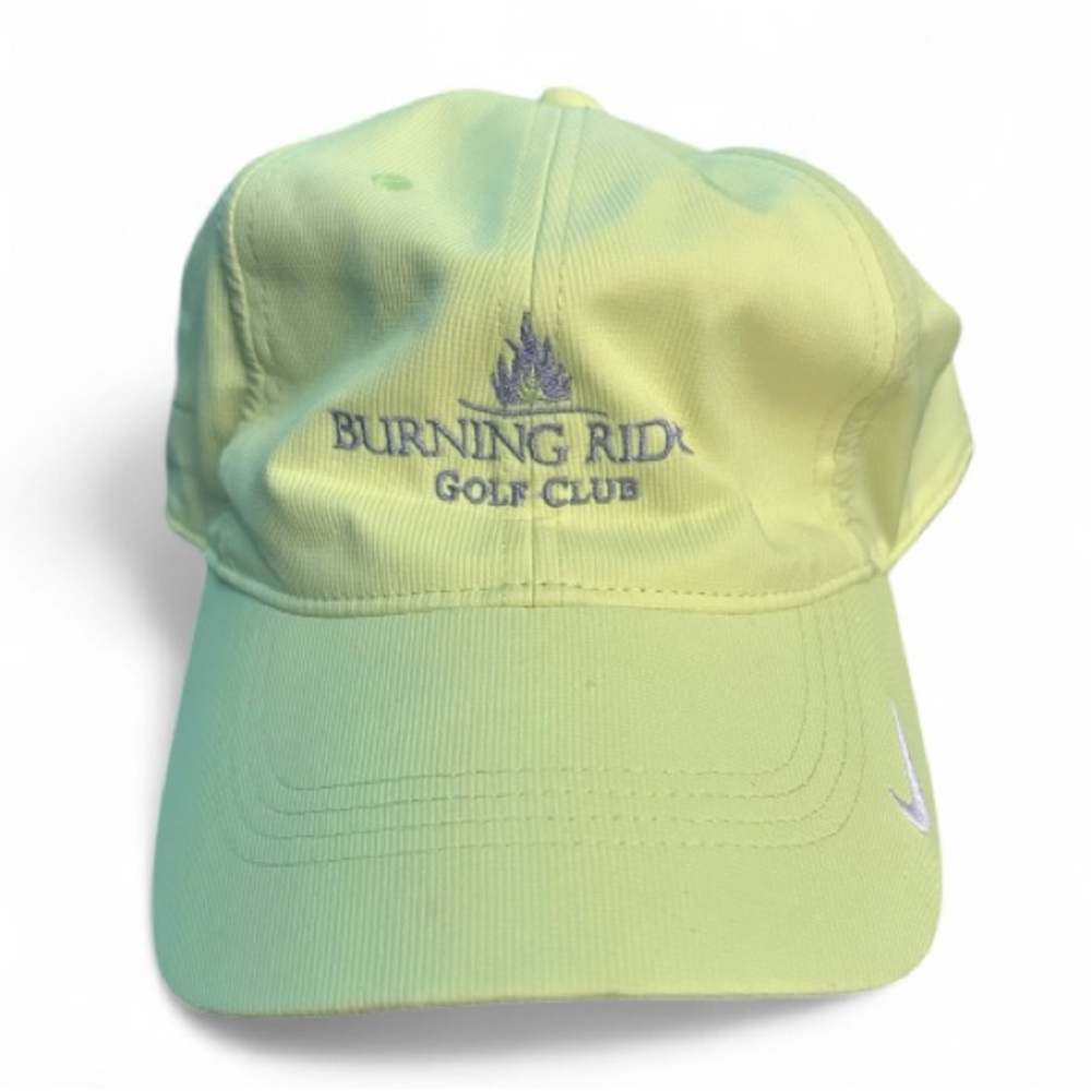 Nike Golf Hat - Yellow Burning Ridge Golf Club - One Size Fits Most